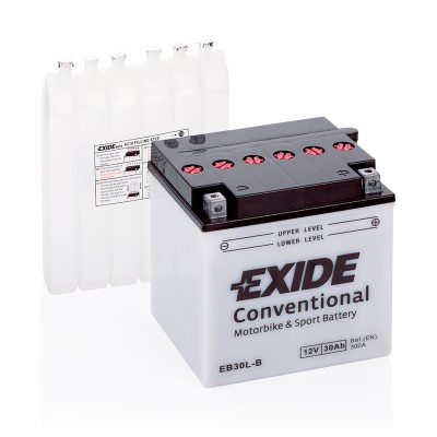 MC-batteri 4987 EXIDE MC EB30L-B 30Ah 300A(EN) i gruppen BATTERIER / MARIN & FRITID / VATTENSKOTER BATTERIER hos TH Pettersson AB (32-4987)
