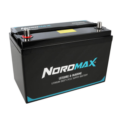 Nordmax Lithiumbatteri Marin / Fritid 12V 105Ah 1344 Wh i gruppen BATTERIER / MARIN & FRITID / FRBRUKNINGSBATTERIER hos TH Pettersson AB (105-NMD105LIT)