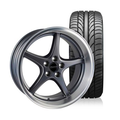 Ocean MK18 Antracit 8,5x18 5x108 ET6 NAV 65,1 - 215/40R18 Budgetdäck
