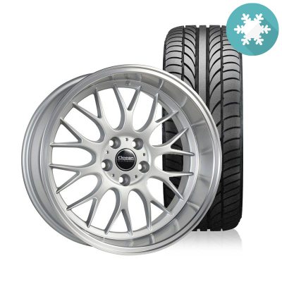 Ocean Super DTM Silver 8,5x18 5x108 ET6 NAV 65,1 - 225/40R18 Budget Vi