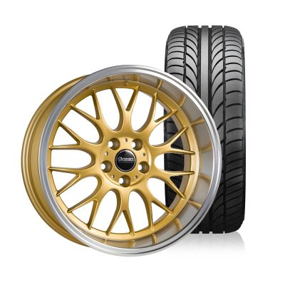 Ocean Super DTM Guld 8,5x18 5x108 ET6 NAV 65,1 - 215/40R18 Budgetdäck