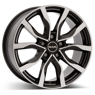 MAK Highlands Blk/Pol 8x19 5x108 ET45 NAV 63,4 i gruppen FLGAR / TILLVERKARE / VARUMRKEN / MAK PERFORMANCE WHEELS hos TH Pettersson AB (224-DHI9KHBP45)