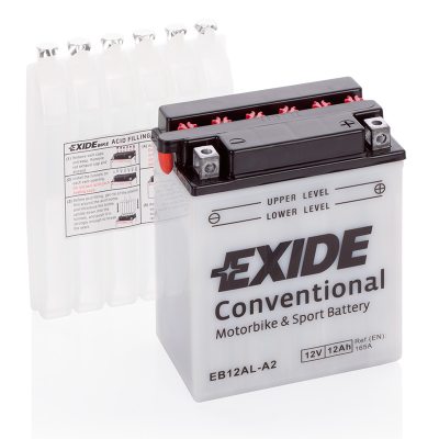 MC-batteri EXIDE MC EB12AL-A2 12Ah 165A(EN) i gruppen BATTERIER / BIL & MC / MC BATTERIER hos TH Pettersson AB (32-EB12AL-A2)