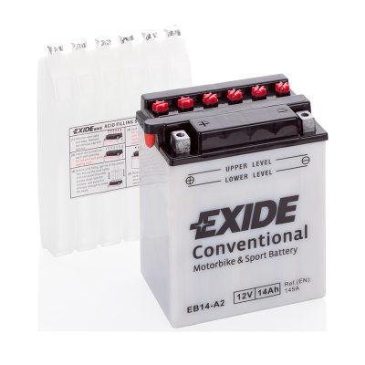 MC-batteri EXIDE MC EB14-A2 14Ah 145A(EN) i gruppen BATTERIER / BIL & MC / MC BATTERIER hos TH Pettersson AB (32-EB14-A2)