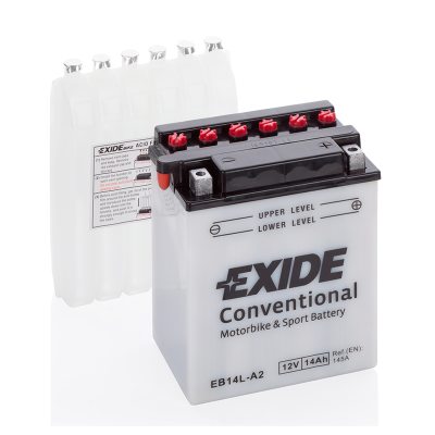 MC-batteri EXIDE MC EB14L-A2 14Ah 145A(EN) i gruppen BATTERIER / BIL & MC / MC BATTERIER hos TH Pettersson AB (32-EB14L-A2)