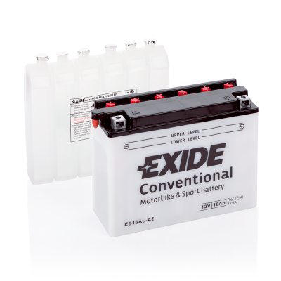 MC-batteri EXIDE MC EB16AL-A2 16Ah 175A(EN) i gruppen BATTERIER / BIL & MC / MC BATTERIER hos TH Pettersson AB (32-EB16AL-A2)