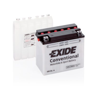MC-batteri EXIDE MC EB18L-A 18Ah 190A(EN) i gruppen BATTERIER / BIL & MC / MC BATTERIER hos TH Pettersson AB (32-EB18L-A)