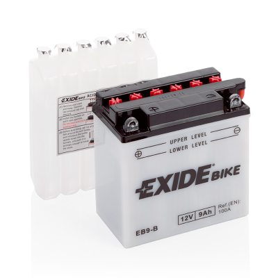 MC-batteri EXIDE MC EB9-B 9Ah 100A(EN) i gruppen BATTERIER / BIL & MC / MC BATTERIER hos TH Pettersson AB (32-EB9-B)