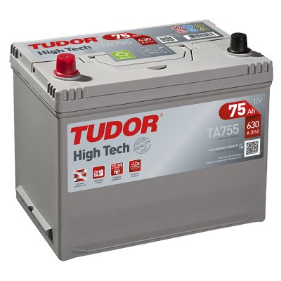 Startbatteri TA755 TUDOR EXIDE HIGH-TECH 75Ah 630A(EN) i gruppen TUNG TRAFIK / BATTERIER / TUNGA FORDON / ENTREPRENAD hos TH Pettersson AB (32-TA755)