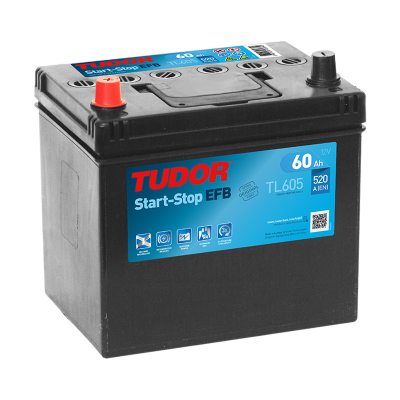 Startbatteri TL605 TUDOR EXIDE START-STOP EFB 60Ah 520A(EN) i gruppen BATTERIER / MARIN & FRITID / FRBRUKNINGSBATTERIER hos TH Pettersson AB (32-TL605)