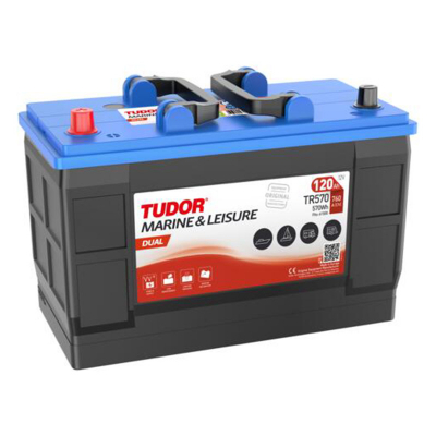 Fritidsbatteri TR570 TUDOR EXIDE DUAL 120Ah 570Wh 760A(EN) i gruppen BATTERIER / MARIN & FRITID / F�RBRUKNINGSBATTERIER hos TH Pettersson AB (32-TR570)