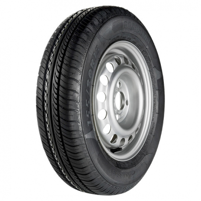 Slpvagnshjul / Trailerhjul Sommardck 155/80R13C + Stlflg Silver 4x13 4x100 ET30 NAV 57,1 i gruppen FLGAR / KOMPLETTA HJULPAKET / SLPVAGNSHJUL hos TH Pettersson AB (67-647335)