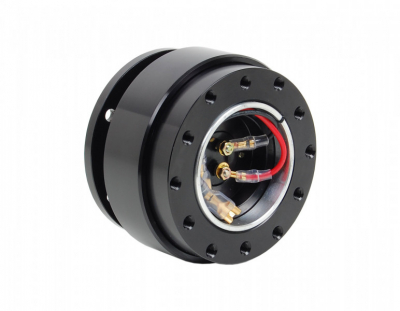 Quick Release Rattnav 60mm (Standard) - Svart/svart i gruppen BILTILLBEH�R / MOTORSPORT & TUNING / SPORTRATTAR / RATTNAV hos TH Pettersson AB (76-RATT176)