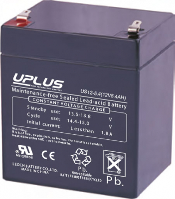 Batteri UPLUS USL12-5,4 AGM 12V 5,4Ah i gruppen BATTERIER / MARIN & FRITID / FRBRUKNINGSBATTERIER hos TH Pettersson AB (80-USL12-5)