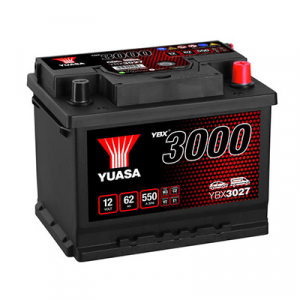 Startbatteri Yuasa YBX3027 12V 62Ah 550A(EN)