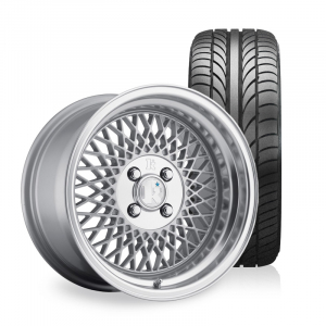 Klutch SL1 Silver 8x16 5x108 ET15 NAV 67,1 - 215/45R16 Budgetdck