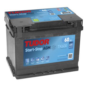 Startbatteri TK600 TUDOR EXIDE START-STOP AGM 60Ah 680A(EN)
