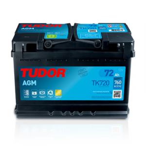 Startbatteri TK720 TUDOR EXIDE START-STOP AGM 72Ah 760A(EN)