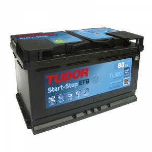 Startbatteri TL800 TUDOR EXIDE START-STOP EFB 80Ah 720A(EN)