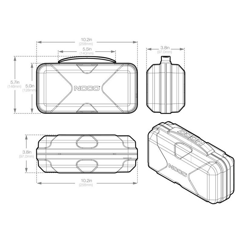 Noco f�rvaringsv�ska till GB20/GB40