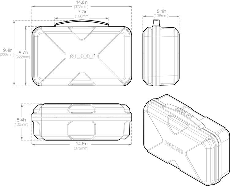 Noco f�rvaringsv�ska till GB150