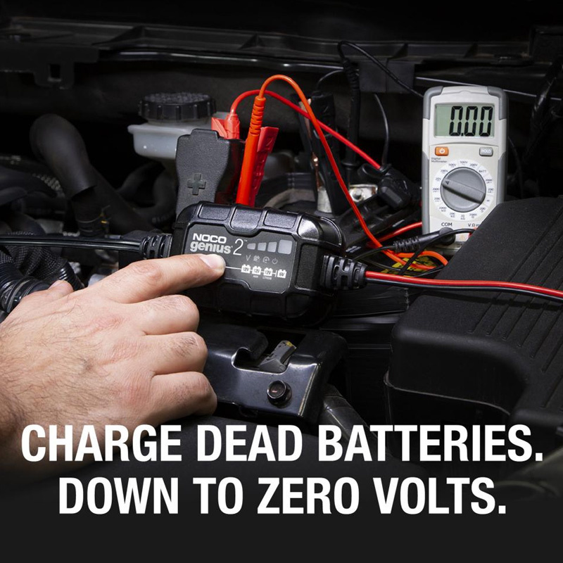 Batteriladdare Noco Genius 2, 6/12V 2A