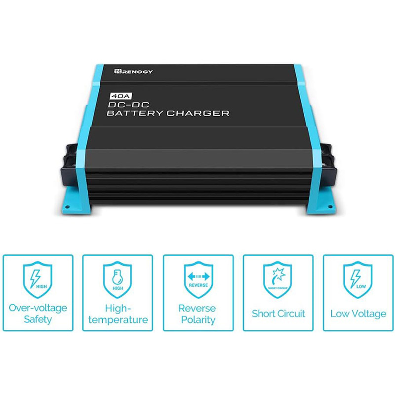 Renogy Batteriladdare 12V 40A F�r Litium, AGM, GEL & Syrafyllda Batterier