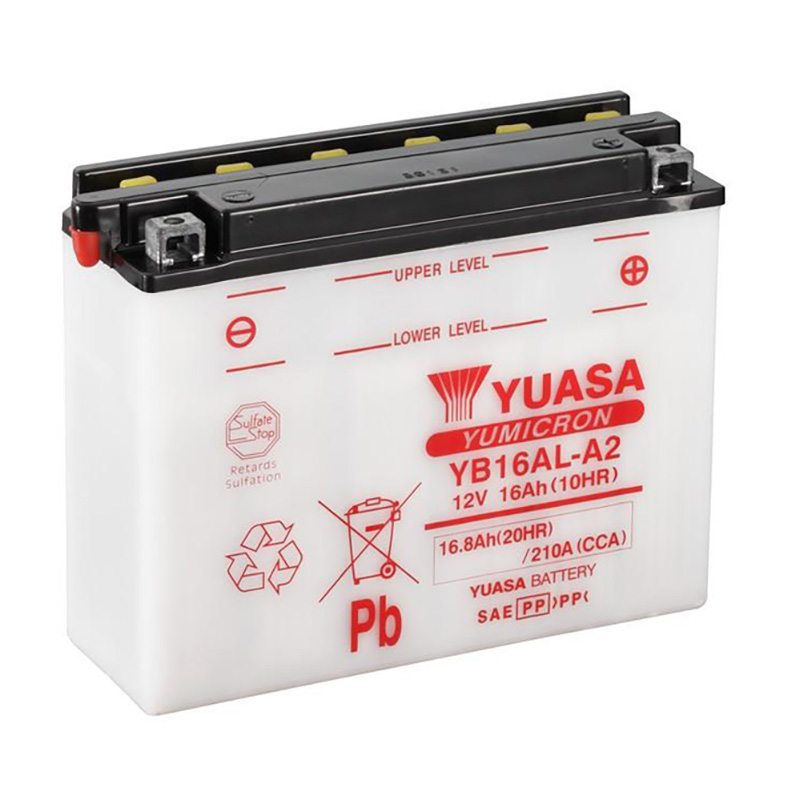 MC-batteri YUASA YB16AL-A2 16Ah