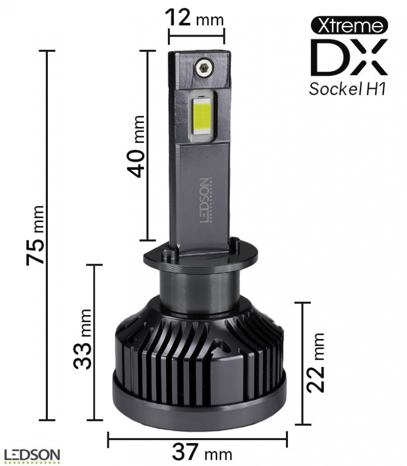 Xtreme DX LED f�r halogen-str�lkastare (H1)