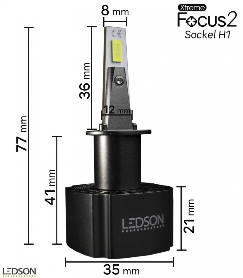 LED str�lkastarlampor Xtreme Focus 2