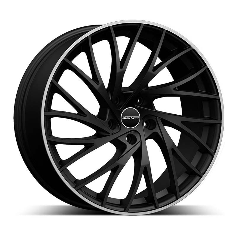 GMP Enigma 8x18 ET30 5x112 NAV 75 Matt Black Diamond Lip