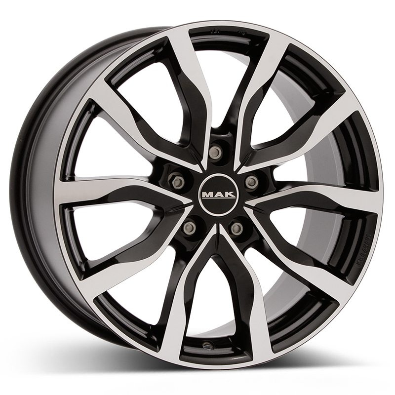 MAK Highlands Blk/Pol 8x19 5x108 ET45 NAV 63,4