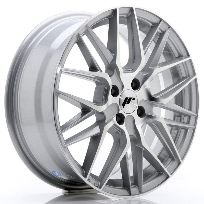 Japan Racing JR28 17x7 ET40 4x100 Silver Machined