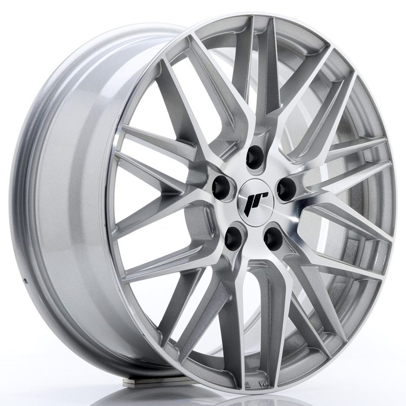 Japan Racing JR28 17x7 ET35 5x100 Silver Machined Face