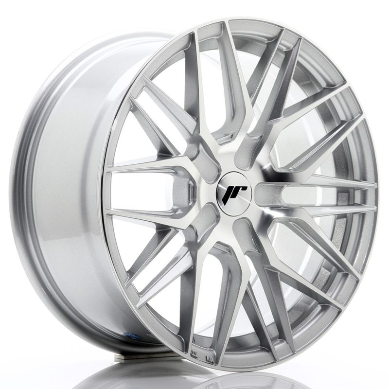 Japan Racing JR28 17x8 ET25-40 Oborrad Silver Machined Face