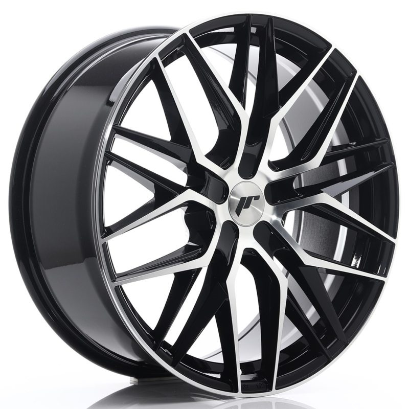 Japan Racing JR28 21x9 ET15-45 5H Oborrad Gloss Black Machined Face