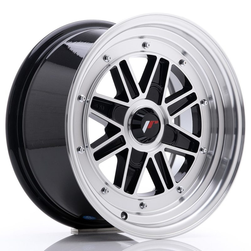 Japan Racing JR31 15x7.5 ET20 4H Oborrad Gloss Black Machined Face