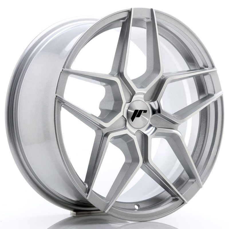 Japan Racing JR34 18x8 ET20-42 5H Oborrad Silver Machined Face