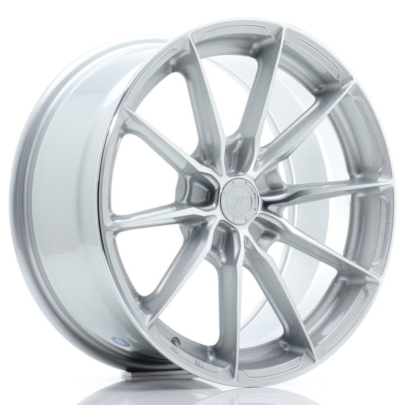 Japan Racing JR37 17x8 ET20-40 5H Oborrad Silver Machined Face