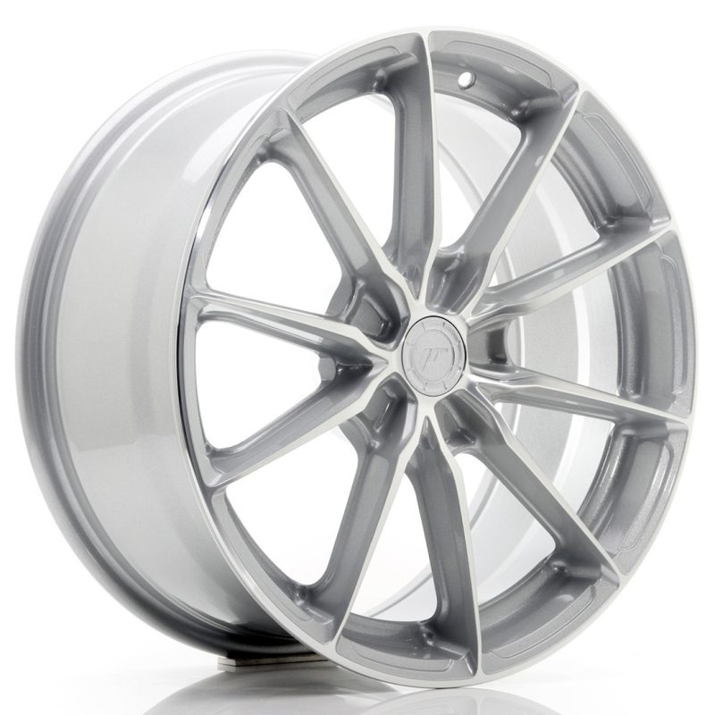 Japan Racing JR37 18x8 ET20-45 5H Oborrad Silver Machined Face