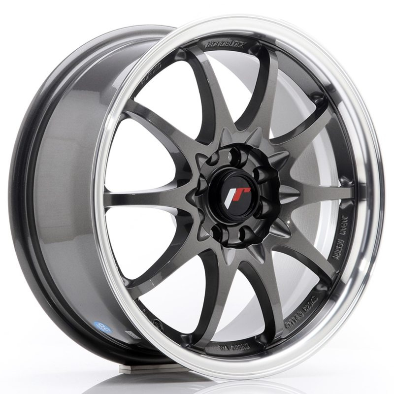 Japan Racing JR5 16x7 ET30 4x100/108 Gun Metal w/Machined Lip