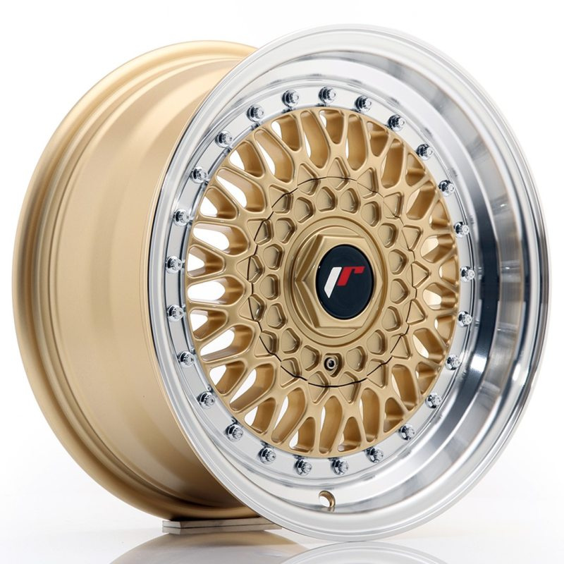 Japan Racing JR9 15x7 ET20 Oborrad Gold w/Machined Lip