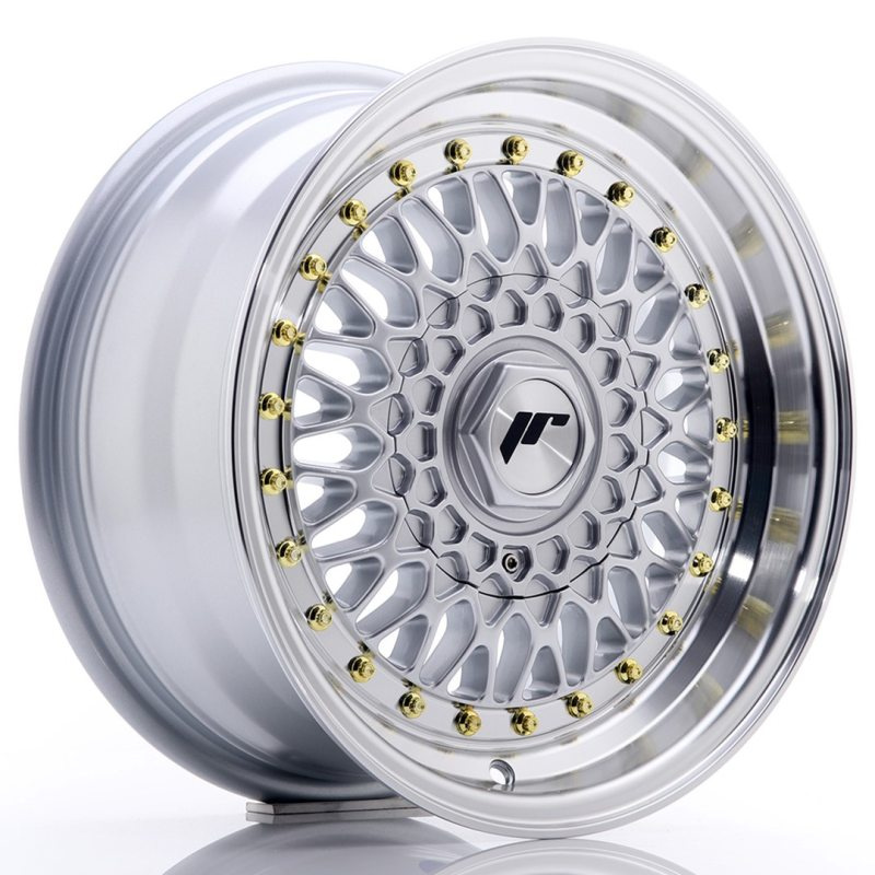 Japan Racing JR9 15x7 ET20 4x100/108 Silver w/Machined Lip