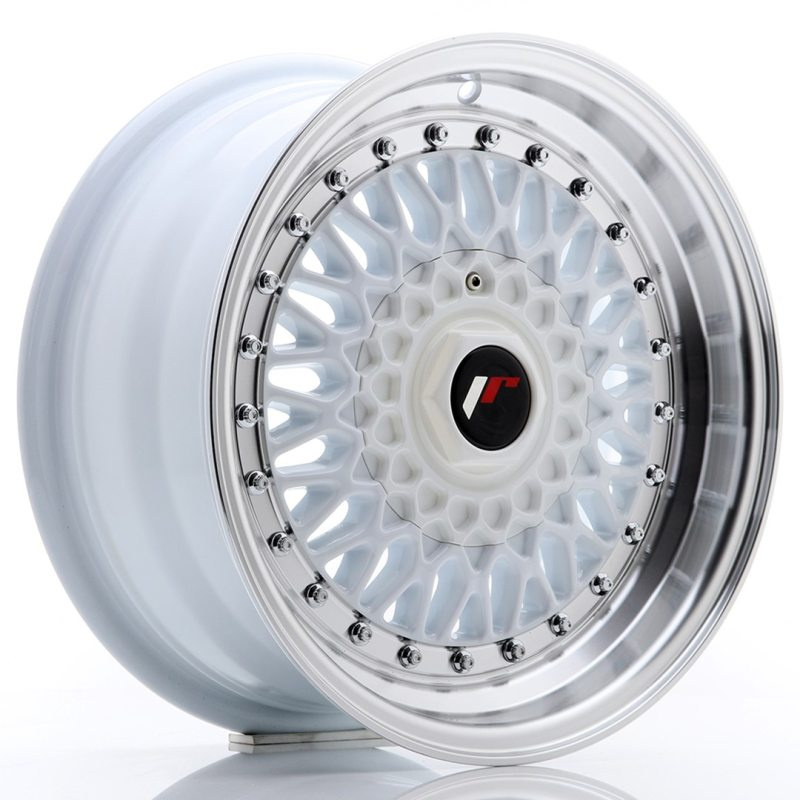 Japan Racing JR9 15x7 ET20 4x100/108 White w/Machined Lip