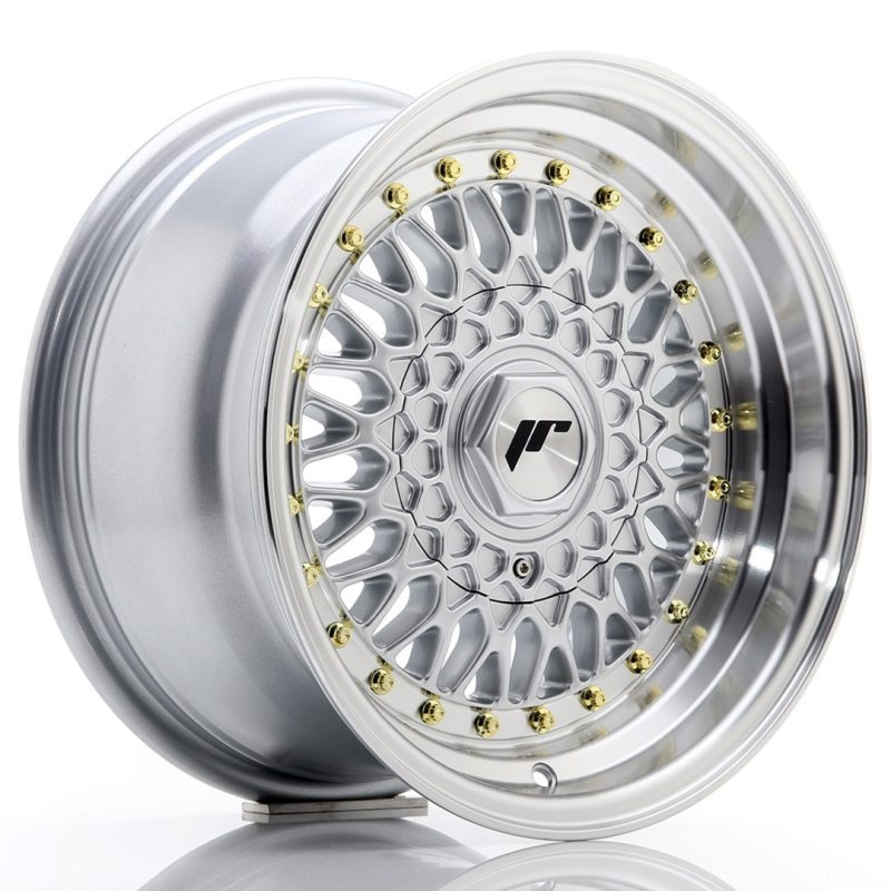 Japan Racing JR9 15x8 ET20 Oborrad Silver w/Machined Lip