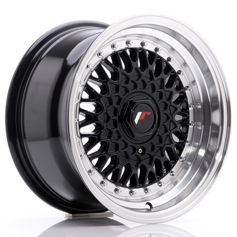 Japan Racing JR9 15x8 ET20 4x100/108 Gloss Black w/Machined Lip
