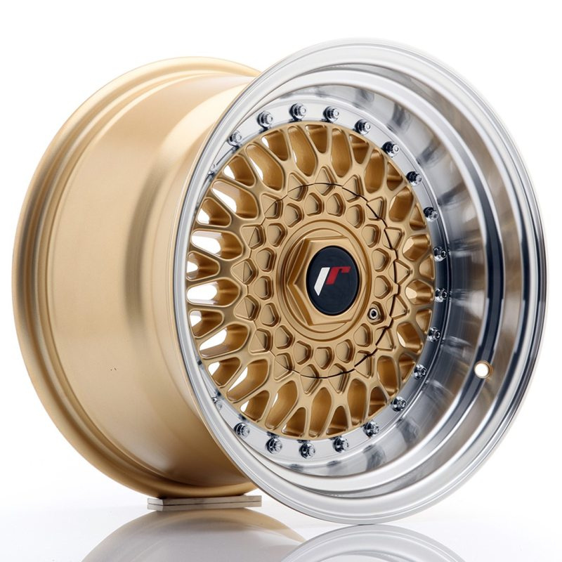 Japan Racing JR9 15x9 ET10 4x100/108 Gold w/Machined Lip