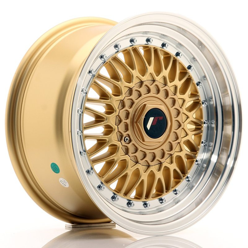 Japan Racing JR9 16x8 ET25 4x100/108 Gold w/Machined Lip