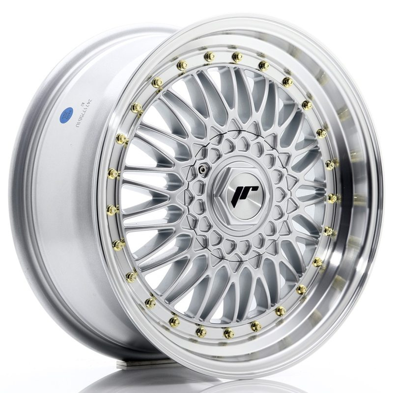 Japan Racing JR9 17x7,5 ET20 Oborrad Silver w/Machined Lip