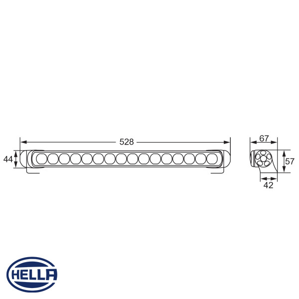 Hella LED-extraljusramp 470 spot